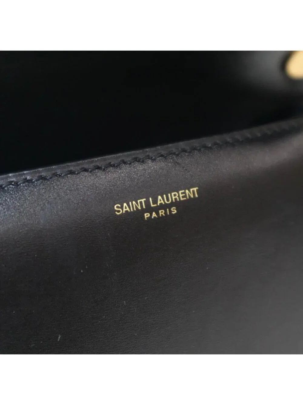 Saint Laurent Paris Le Carre Shoulder Bag Black